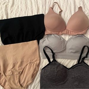 Bundle of Nursing Bras and Postpartum underwear